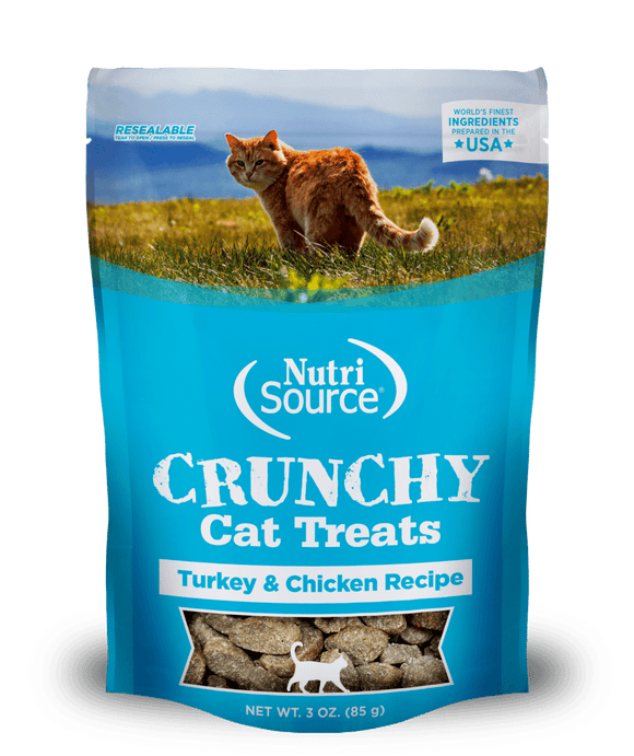 NutriSource® Crunchy Cat Turkey & Chicken Treats (3 Oz)