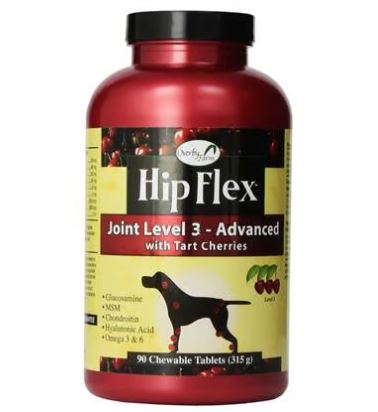 Overby Farm Hip Flex Joint Level 3 Advance Care with Glucosamine & MSM Chewable Tablets for Dogs