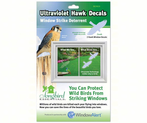 Songbird Essentials Window Hawk Transparent Deterrent
