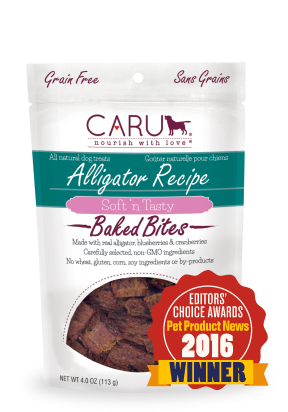 Caru Natural Alligator Recipe Bites for Dogs