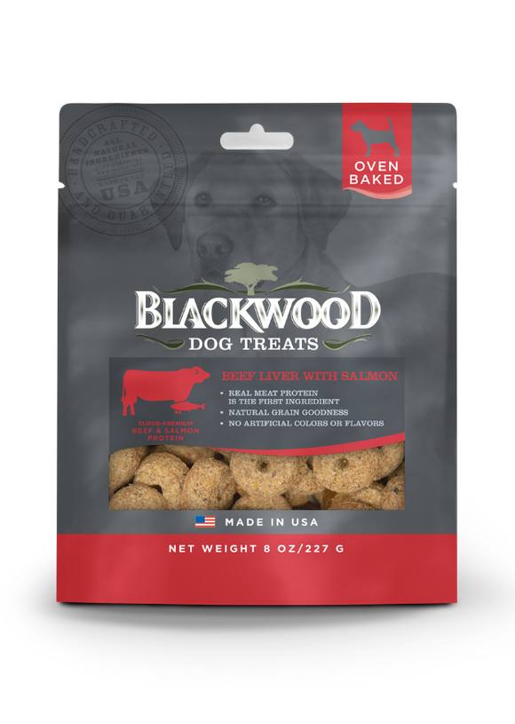 Blackwood Pet Foods Salmon Dog Treats with Beef Liver – Oven Baked 8 oz