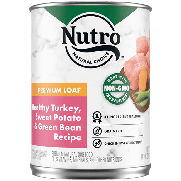 Nutro Premium Loaf Healthy Turkey, Sweet Potato & Green Bean Recipe Canned Dog Food