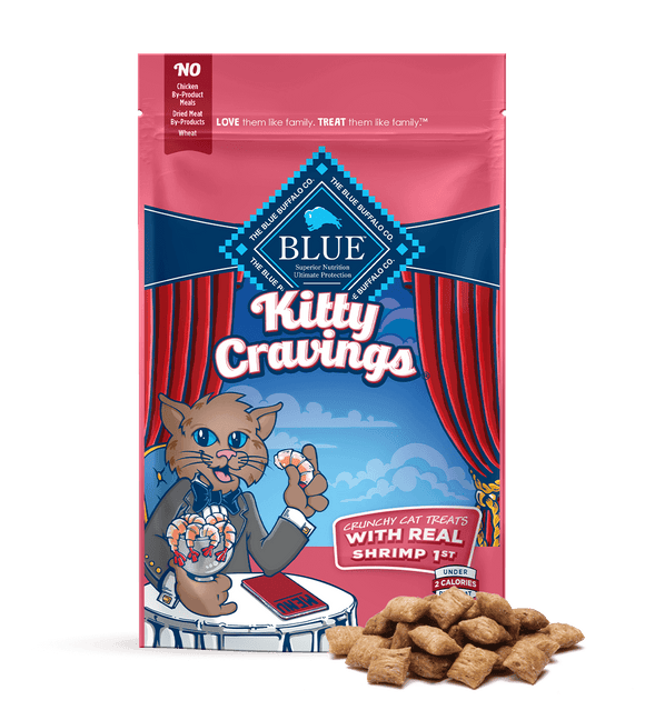 Blue Buffalo Kitty Cravings Shrimp Crunchy Cat Treats
