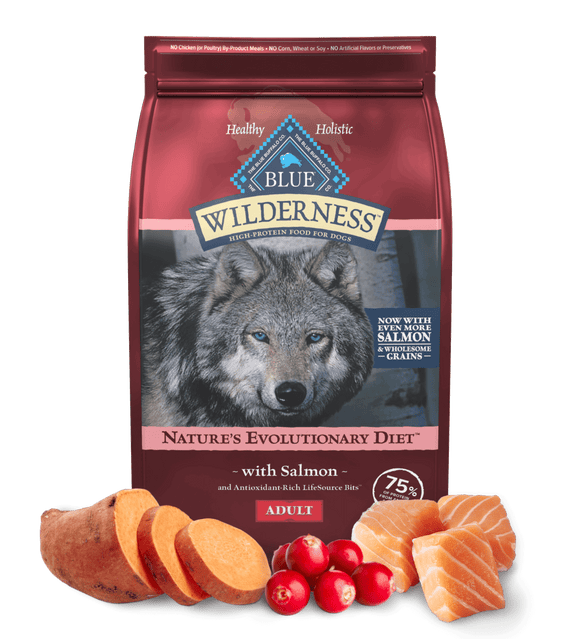 Blue Buffalo Wilderness Adult Salmon with Wholesome Grains Recipe Dry Dog Food