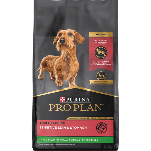 Purina Pro Plan Adult Sensitive Skin & Stomach Small Breed Salmon & Rice Formula Dry Dog Food (16 LB)