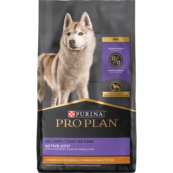 Purina Pro Plan All Ages Sport Active 27/17 Chicken & Rice Formula Dry Dog Food (37.5 LB)