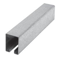 Western Product of Indiana No. 2 Box Rail Track 8ft - Galvanized Steel