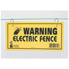 ELECTRIC FENCE WARNING SIGN (3 PACK, YELLOW)