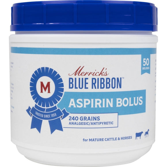 MERRICK'S BLUE RIBBON ASPIRIN BOLUS 240 GRAINS